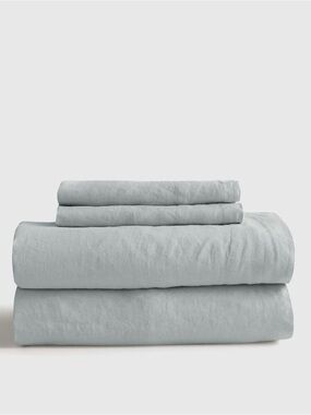 NWOT Mist European Linen King Sheet Set - Retail $204